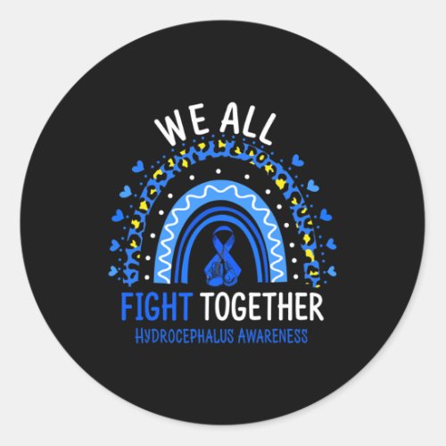 Awareness We All Fight Together  Classic Round Sticker