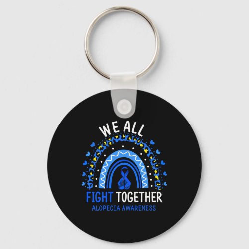 Awareness We All Fight Together  Keychain