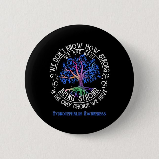 Awareness We Are Until Being Strong  Button (Front)