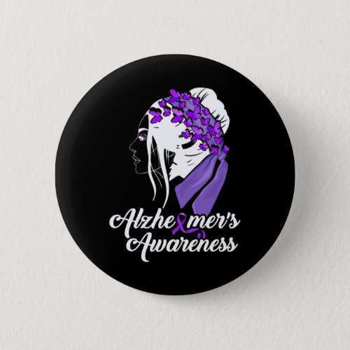 Awareness Women Butterfly  Button