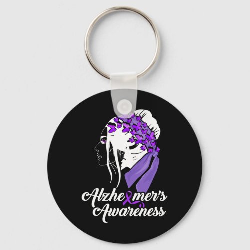 Awareness Women Butterfly  Keychain