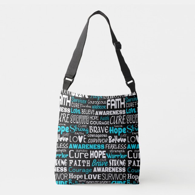 Awareness Words...EDS Crossbody Bag (Front)