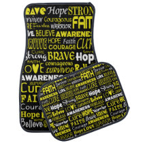 Awareness Words...Endometriosis Car Floor Mat