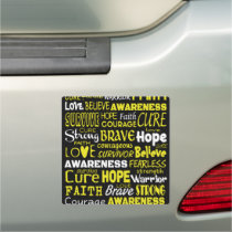 Awareness Words...Endometriosis Car Magnet