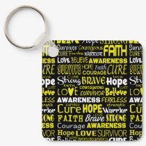 Awareness Words...Endometriosis Keychain