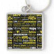 Awareness Words...Endometriosis Keychain