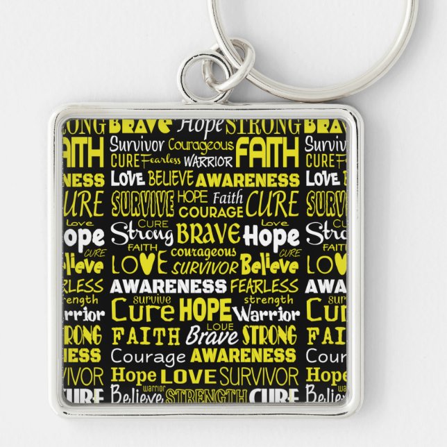 Awareness Words...Endometriosis Keychain (Front)
