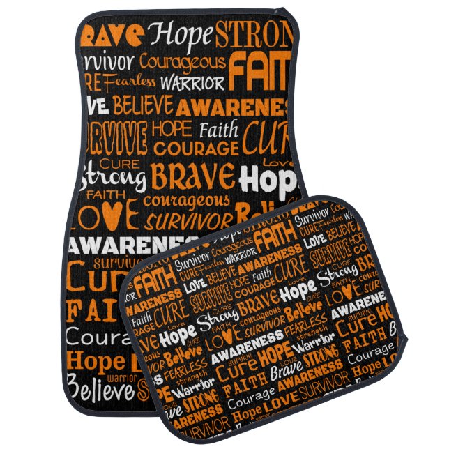 Awareness Words...RSD/CRPS Car Floor Mat (Set)