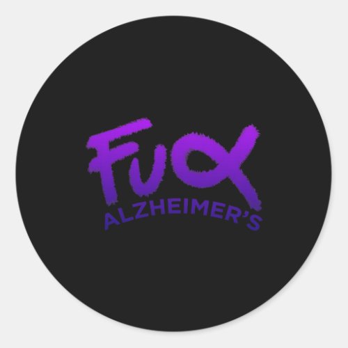 Awarness Dementia  Classic Round Sticker