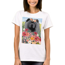 AWASH IN LIGHT Black - Blue Chow Dog shirts