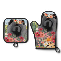 AWASH IN LIGHT Black - Blue Chow Dog shirts