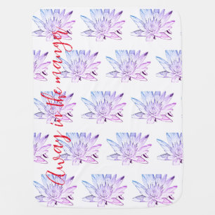 Away in the manger baby blanket