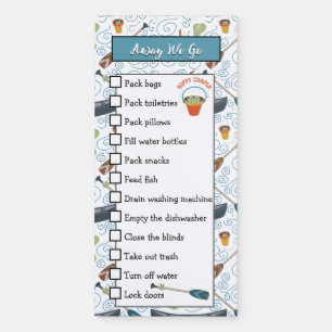 Away We Go To do list Magnetic Notepad