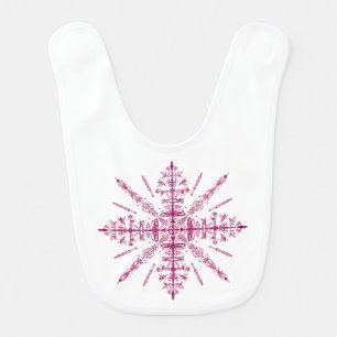 Away with the Fairies Hidden Words and Images Baby Bib