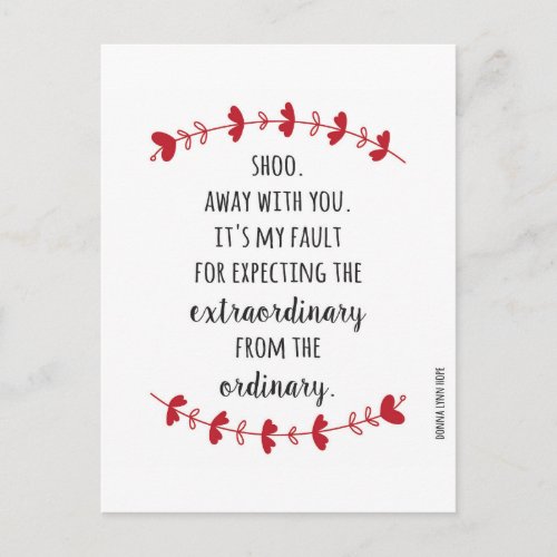 Away With You Anti_Valentine Holiday Postcard