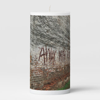 Away with You Pillar Candle