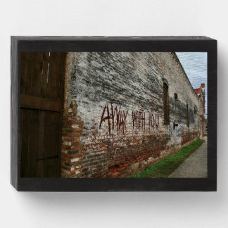 Away with You Wooden Box Sign