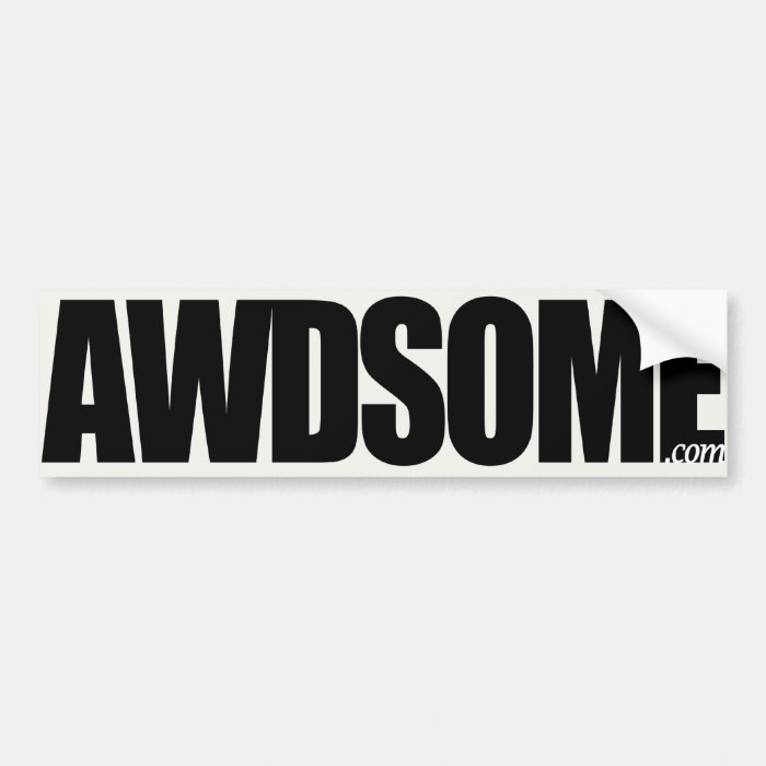 awdsome aspen white bumper stickers