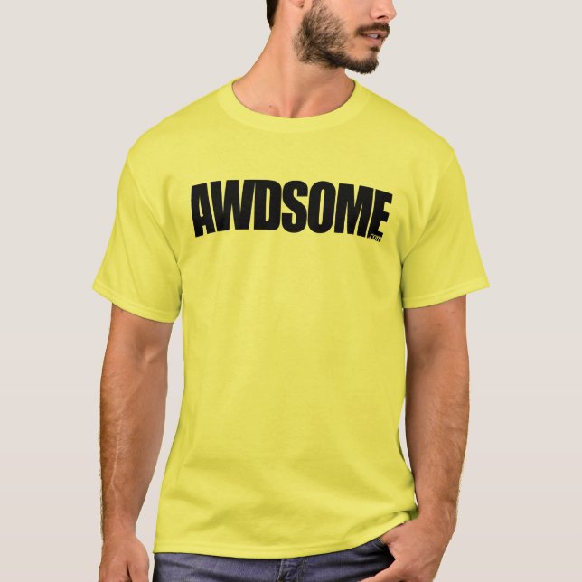 Awdsome Yellow T-Shirt (Front)