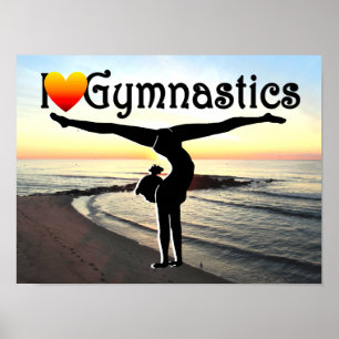 AWE INSPIRING GYMNASTICS DESIGN POSTER