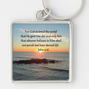 AWE-INSPIRING JOHN 3:16 SUNRISE KEYCHAIN