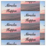 AWE INSPIRING MIRACLES HAPPEN SUNRISE PHOTO FABRIC