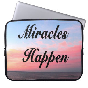 AWE INSPIRING MIRACLES HAPPEN SUNRISE PHOTO LAPTOP SLEEVE