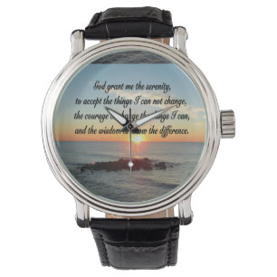 AWE INSPIRING SERENITY PRAYER DESIGN WATCH