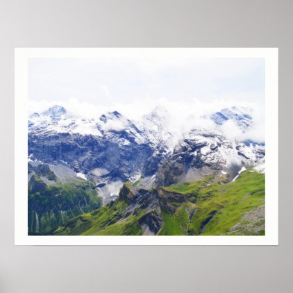 Awe-inspiring Swiss alps Poster