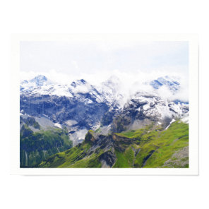 Awe-inspiring Swiss alps Poster
