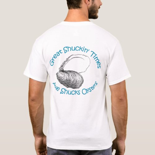 Awe Shucks Oysters Logo Shirtt _ Men T_Shirt