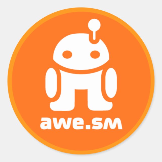 awe.sm-o Sticker (Orange) (Front)