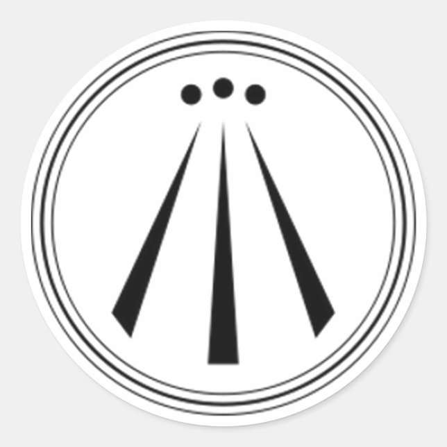Awen (Plain) Classic Round Sticker (Front)