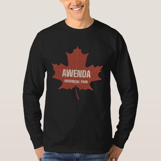 Awenda Provincial Park Ontario Canada Canadian Lea T-Shirt (Front)