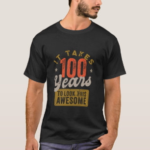 Awesome 100 Year Old Vintage 100th Birthday T-Shirt