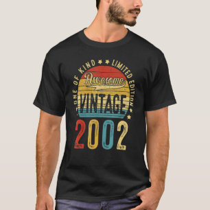 Awesome 20 Years Old Vintage 2002 20th Birthday Me T-Shirt
