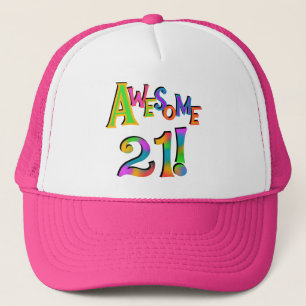 Awesome 21 Birthday T-shirts and Gifts Trucker Hat