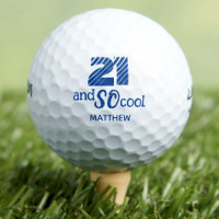 Awesome 21st birthday golf balls 21 years party