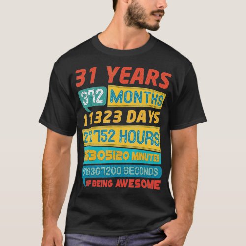 Awesome 31 Years Old Limited Edition Vintage 31st  T_Shirt