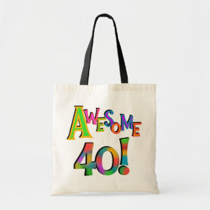 Awesome 40 Birthday T-shirts and Gifts Tote Bag