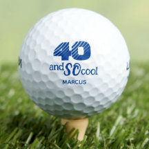 Awesome 40th birthday golf balls 40 years party