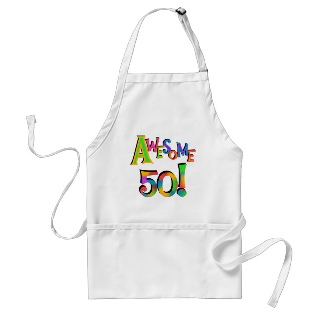 Awesome 50 Birthday T-shirts and Gifts Adult Apron (Front)