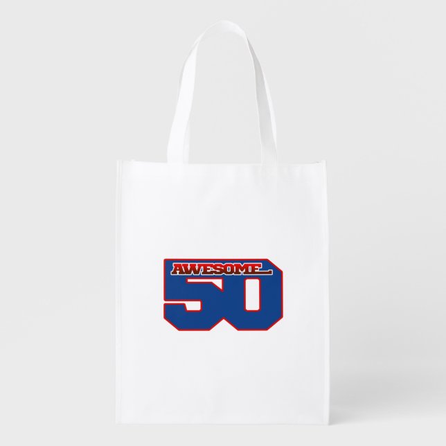 awesome 50 grocery bag (Front)
