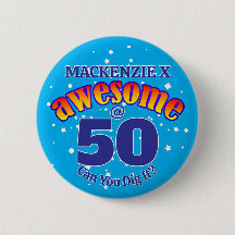 AWESOME 50 Light BLUE Birthday
