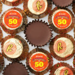 AWESOME 50 Orange birthday Reese&#39;s Peanut Butter Cups