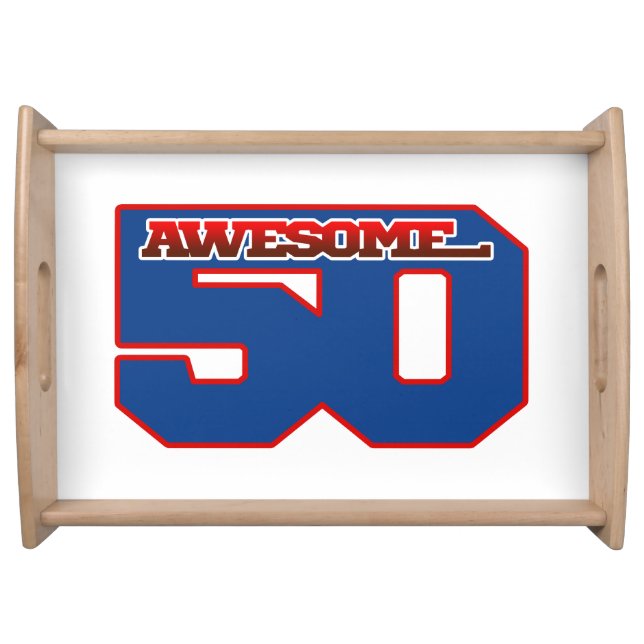 awesome 50 serving tray (Front)