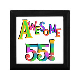 Awesome 55 Birthday T-shirts and Gifts Jewelry Box