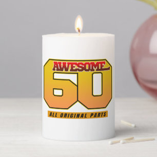 Awesome 60 All Original Parts Pillar Candle