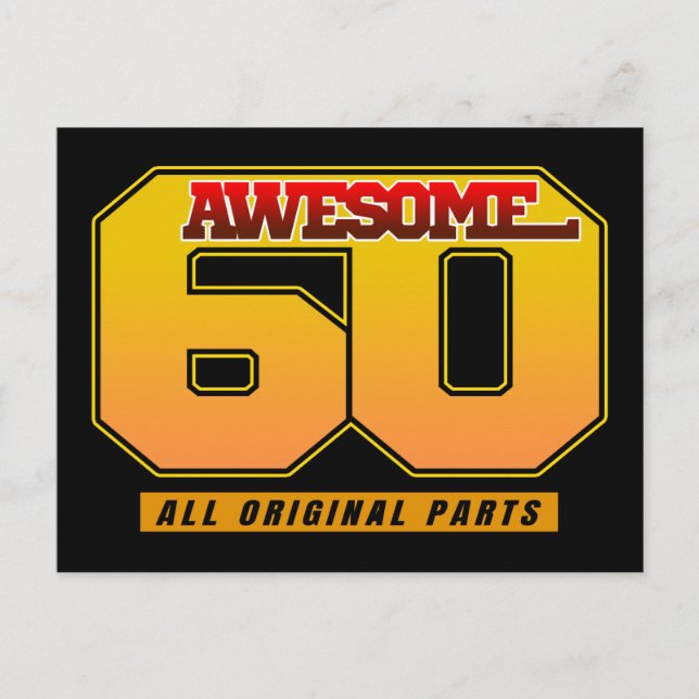 Awesome 60 All Original Parts Postcard (Front)