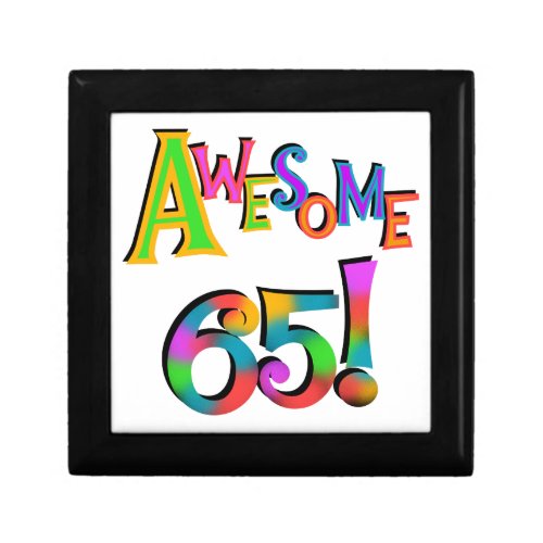 Awesome 65 Birthday Tshirts and Gifts Jewelry Box